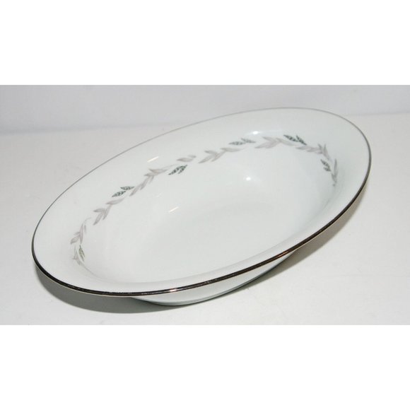Noritake Graywood 10 1/2" Oval Bowl 6041 serving - Picture 4 of 6